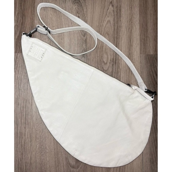 We The Free People Waverly Sling Bag Shoulder Crossbody Purse Ivory White Hobo - Picture 4 of 13